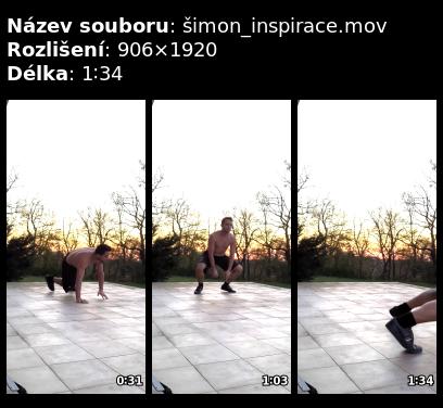 Cvičení na terase – video od Šimona